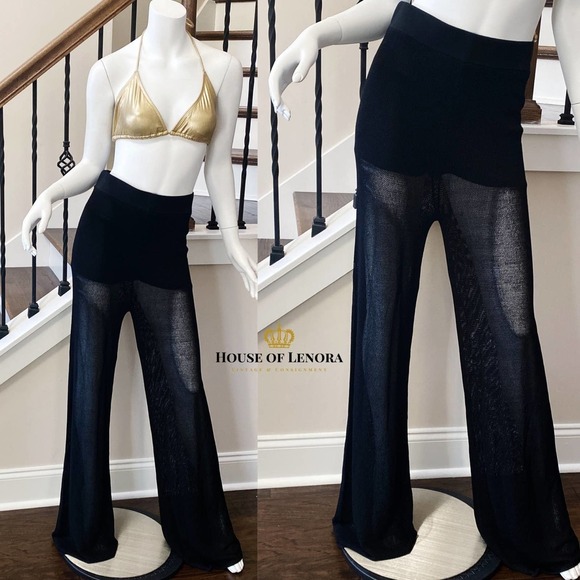 ZARA Mesh Knit Swim Wear Cover Up Pants, size Medium - Picture 10 of 11